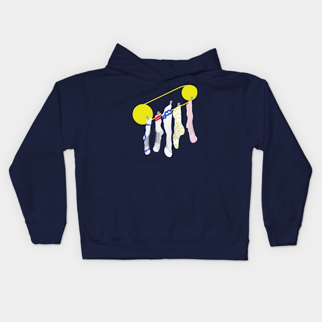 Socks Kids Hoodie by Wordkeeper